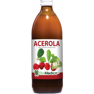 EkoMedica SK acerola 100% šťava z plodov aceroly 0,5 l