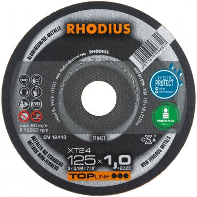 Rhodius Rezný kotúč 125 x 1,5 x 22,23 mm XT24 205911