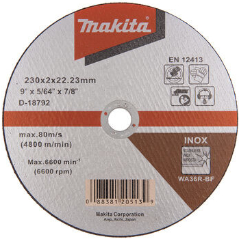 Makita D-18792 Rezný a brúsny kotúč na kov 230 x 2 x 22.23 mm (D-18792)