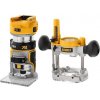 DeWalt DCW604N aku ohraňovacia frézka 18V, 16000-25500 ot./min., klieštiny 6 - 8mm, bez batérie