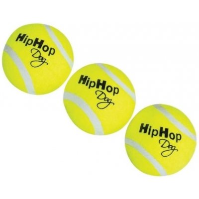 Hip Hop tenisové loptičky pískacie 5 cm 3 ks
