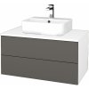Dreja Kúpeľňová skrinka MODULE SZZ2 80 umývadlo Joy 3 - N01 Biela lesk / N06 Lava