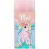 Ylvi Unicorn ružová guma - Ružový jednorožec – dúhová guma s obrázkom značky Ylvi.
