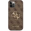 Guess PU 4G Metal Logo Apple iPhone 12/12 Pro hnedé