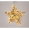Vianočná svietiaca hviezda Champagne, 30 x 30 cm, 20 micro LED, na batérie