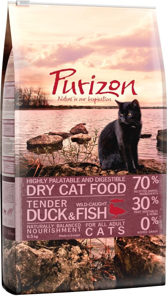 Purizon Adult kačica & ryba bez obilnín 2,5 kg