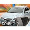 Deflektory na Opel Astra J sedan/hatchback, 4/5-dverová (+zadné), r.v.: 2009 - 2015