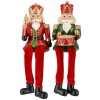 Vianočná dekorácia - Luskáčik 11 cm s visiacimi nohami (2 varianty)