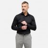 Čierna pánska košeľa ETERNA Performance, Slim fit Veľkosť: 42 (L) ETERNA