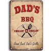 Ceduľa DADs BBQ 30cm x 20cm Plechová tabuľa
