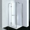 AQUATEK EXTRA A3 90cm sprchový kút štvorcový, profil chróm - sklo číre (62)