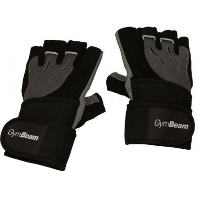 GymBeam Fitness Rukavice Ronnie - čierna - sivá - XL