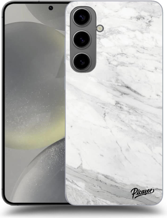 Picasee silikónové Samsung Galaxy S24+ S926B 5G - White marble čiré