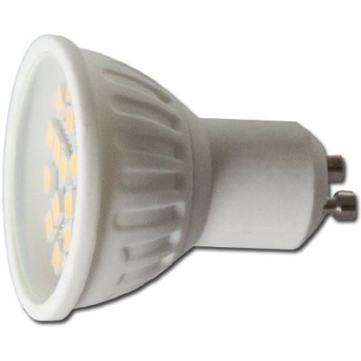Max úsporná LED žiarovka GU10 4,5W 3000K teplá biela