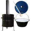 Green home kotlík na guláš smalt 1,2 mm 50 l, Green home kotlina 53 cm KOV, pokrievka smalt 59 cm, vareška 50 cm SMREK