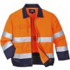 PORTWEST HI-VIS MADRID TX70 / Reflexná bunda - HV oranžová/námorná modrá XL