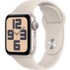 Chytré hodinky Apple Watch SE 2023 GPS 40mm Starlight Alu Sport S/M Béžová (MR9U3QI/A)