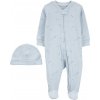 CARTER'S Set 2dielny overal, čiapka Blue Paper Airplane chlapec MFL 3m/ veľ. 62 1R397110_3M