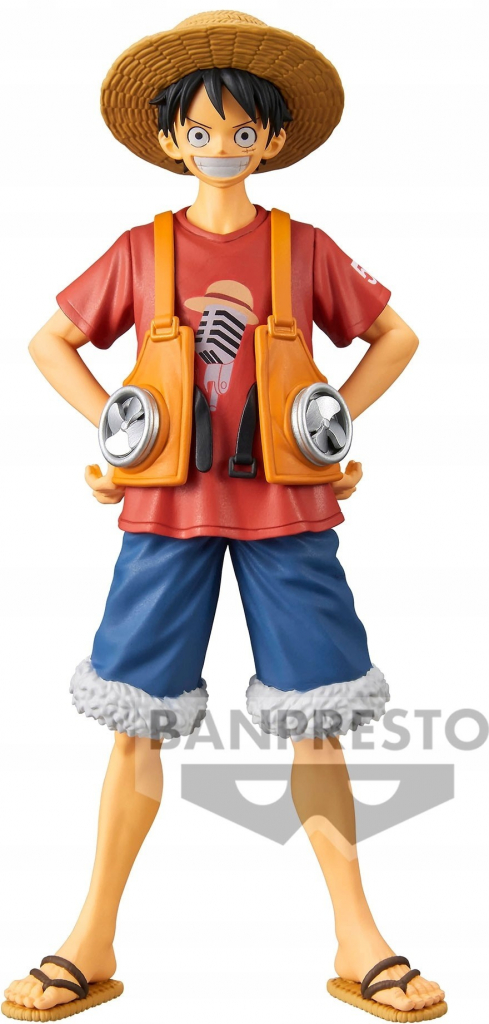 Banpresto One Piece DXF Grandline Men PVC Statue One Piece Film Red Monkey D. Luffy 16 cm