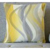 Obliečka na vankúš, OXY Waves žltá , 45 x 45 cm