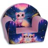 Prémiová detská kreslo Mama Kiddies - Pink Kitten
