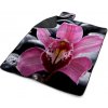 Sablio Plážová deka Ružová orchidea: 200x140 cm