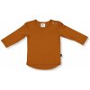 Little Flock of Horrors Detské merino tričko dlhý rukáv zo 100% merino vlny Rust LFOH Veľkosť: 110/122