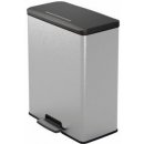 Curver DECO BIN DUO 26L+26L Odpadkový kôš 48,6 x 31,6 x 61,5 cm strieborný 01129-C70