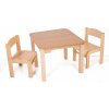 Hajdalánek Detský stolík Maty + 2 stoličky Luca buk / buk