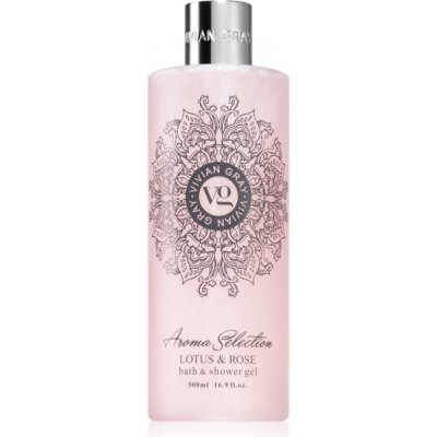 Vivian Gray Aroma Selection Lotus & Rose sprchový a kúpeľový gél 500 ml