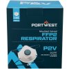 PORTWEST Respirátor P211 FFP2, tvarovaný s ventilkem, balení 10 ks POR-P211WHR Bílá