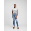 GAP Džínsy slim High Rise Destructed Vintage Modrá 27LONG Modrá Modrá