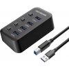 PremiumCord USB 3.2 Superspeed HUB 4-portový s vypínači portů (KU3HUB4G)