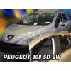 Deflektory na Peugeot 308 Combi 2007-2013 (+zadné)