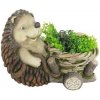 Strend Pro Dekorácia MagicHome Gecco, Ježko, sediaci, magnesia, 38x21x28 cm