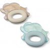 LIEWOOD chladiace hryzátko Rita sloník 2 ks Sandy / Dove blue