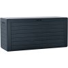 Záhradný box WOODEBOX 116 cm - 280 l - farba: antracitová - vrstva - antracit - Prosperplast