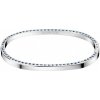 Calvin Klein Pevný oceľový náramok s kryštálmi Hook KJ06MD04050 5,4 x 4,3 cm - XS