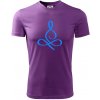 Yoga - lotus modrý (Moňas) - Pánske tričko Fantasy športové - 2XL ( Fialová )