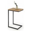 Halmar Príručný stolík NISA dub zlatý/čierny
