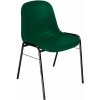 Plastová jedálenská stolička Manutan Expert Chaise, zelená