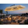 Prehozynapostel Záhradný slnečník s LED osvetlením 3 m - priemer 300 cm BEIGE CHOGAO1503-BEIGE