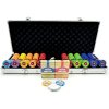 Poker set Elite Pro 500 ks, 10g keramické očíslované žetóny, hliníkový kufrík