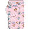 Jerry Fabrics Ružová napínacia plachta Paw Patrol