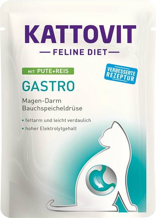 KATTOVIT Feline Diet Gastro morčacie s ryžou 85 g