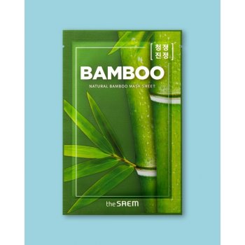 The Saem Natural Bamboo Mask Sheet Тextílna maska na základe prírodného bambusového extraktu 21 ml
