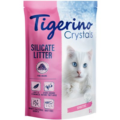 Tigerino Crystals Sensitive bez vône ružová 5 l