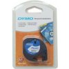 Dymo LetraTag 59422, S0721560, 12mm x 4m, čierna tlač/biely podklad, originálná páska