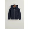 MIKINA GANT SHIELD ZIP HOODIE EVENING BLUE