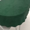 Biante Zamatový oválny obrus Velvet Prémium SVP-012 Zelený 100x140 cm
